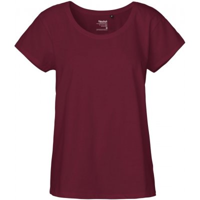 Neutral Dámske tričko Loose Fit z organickej Fairtrade bavlny Bordeaux