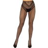 Leg Avenue - Crotchless Fishnet Stockings Black