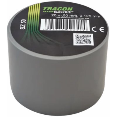 Tracon electric Páska izolačná 50 mm x 20 m sivá