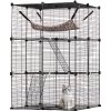 Klietka pre mačku, 3-poschodová, 711x711x1041MM, pre vnútorné aj vonkajšie použitie