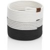 KELA Košík Hedda 23 cm zmes bavlna/polyester bielo-čierna KL-24456