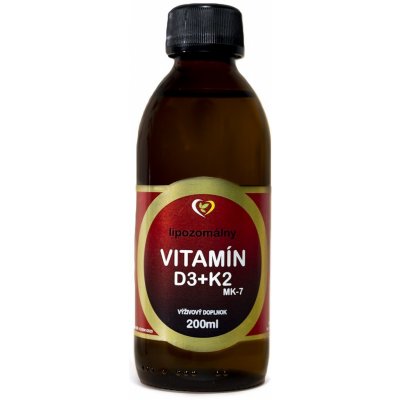 Zdravý svet Lipozomálny vitamín D3+K2 Obsah: 200 ml