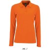 SOL´S PERFECT LSL / Dámska polokošeľa s dlhým rukávom - orange XXL