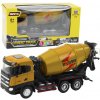 Stavebné vozidlo s miešačkou na betón, kov, 1:50