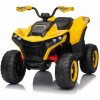 JOKO Elektrická Štvorkolka Fast 4x4, penové kolesá, kožené sedadlo, nosnosť 50kg, FM rádio, žltá