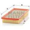 Vzduchový filter MANN-FILTER 320mm C 3261 (C3261) EAN: 4011558176105