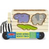 Melissa & Doug vkladačka Safari autíčko so zvieratkami