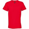 SOĽS Regent Pánske tričko s výstrihom do V SL04765 Red M