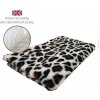 DRYBED Premium Vet Bed Leopard tmavohnedý + krémový 150 x 100 cm