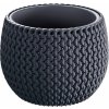 PROSPERPLAST Kvetináč s vkladom SPLOFY BOWL 23,9 cm antracit