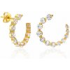 Olivie Strieborné náušnice MOON GOLD 7235 Ag 925; ≤4 g.