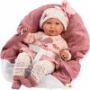Llorens 74014 NEW BORN - realistická bábika bábätko so zvukmi a mäkkým látkovým telom - 42