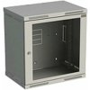Rozvaděč nástěnný SENSA 12U 400mm, dveře sklo, RAL 7035, SENSA-12U-64-11-G 83000085L Solarix