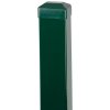 Stlpik Strend Pro EUROSTANDARD, 1700/60x40/1,25 mm, zelený, hranatý, čiapočka, Zn+PVC, RAL6005