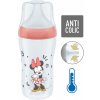 Dojčenská fľaša NUK Perfect Match MICKEY Temperature Control 260 ml red