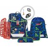 Step by Step Školní aktovka/batoh 2IN1 PLUS pro prvňáčky – 6dílný set - Soccer Ben
