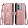 VSETKONAMOBIL 71165 GEOM Peňaženkové puzdro pre Xiaomi Redmi Note 13 ružové