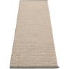 Pappelina Koberec EFFI Charcoal/Light Nougat/Vanilla – hnedosivý, veľkosť koberca 70 x 200 cm