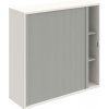 Hobis Policová skriňa Strong L, 120x115,2x40 cm, sivá/biela