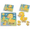 Drevené puzzle kačičky