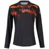 KENNY Cyklistický dres s dlhým rukávom letný - CHARGER W - čierna/oranžová
