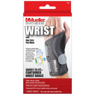 MUELLER Adjust-to-fit Wrist Brace Ortéza na ľavé zápästie 1 kus