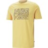 Puma tričko s potlačou žlté