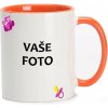 HRNČEK S FOTKOU FAREBNÝ RÁMIK CUMLÍK RUŽOVÝ 350 ML FOTOpošta Farba: ORANŽOVÝ