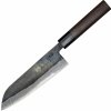 KIYA nůž Kamagata Santoku Suminagashi Kurouchi Damascus 11 layers 170 mm