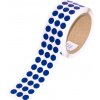 Logistické samolepiace kolieska z pásky 3M 764i, priemer 11 mm, balenie 3000 ks, modré