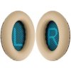 Náhradné Náušníky pre Bose QuietComfort 2, 15, 25 a 35, Pamäťová pena + PU Koža, Khaki, 1 pár