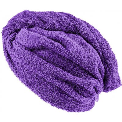 XPOSE® Froté turban na vlasy VERONA - fialový 30x75 cm, Froté