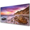 Obraz na akrylátovom skle More kamene krajina 100x50 cm