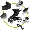 Thule Set 7v1 Urban Glide 4-wheel Black 2024 + pláštenka + ochranná sieť + madlo + korbička Black + pláštenka + ochranná sieť