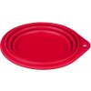 Skladacia (cestovná) silikónová miska Trixie červená 0,5 l