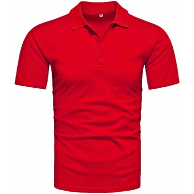 Recea pánske tričko s golierom Caiwr červené