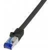 LogiLink C6A123S patch CAT6A / S/FTP, RJ45, 30m, černý