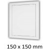 Plastové revízne dvierka 150 x 150 mm s montážnym golierom MIKAWI 59-2844