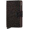 Secrid Miniwallet Leo Brown s leopardím vzorom hnědá