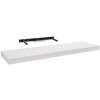 Moderná, samonosná polica, biela v minimalistickom dizajne, dĺžka 79,5 x hĺbka 23,5 cm, 651101