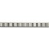 Rošt pre líniový podlahový žľab Alcadrain 115 cm nerez matný zebra PURE-1150M