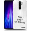 Picasee silikónový prehľadný obal pre Xiaomi Redmi Note 8 Pro - White Fuel
