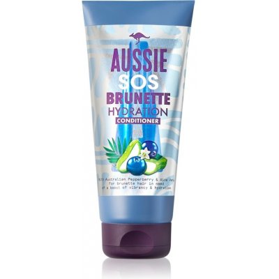 Aussie SOS Brunette balzam na vlasy pre tmavé vlasy 200 ml