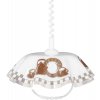 PREZENT 74197 H03 LYRA ACRYL 1xE27/60W,WHITE/BROWN,PENDANT