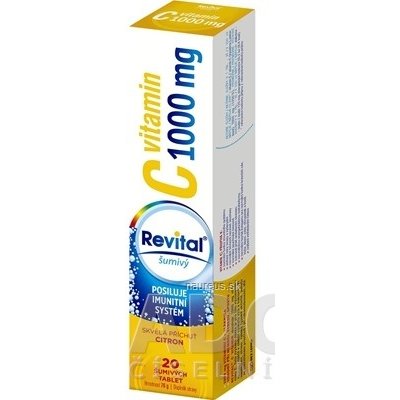 VITAR s.r.o. Revital vitamín C 1000 mg šumivý tbl eff s príchuťou citrón 1x20 ks 20 ks