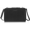 Paolo Peruzzi listová kabelka pravá koža čierna