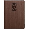 Denní diář 2026 Ctirad s výsekem Wood A5 hnědá - autor neuvedený