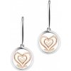 ASTRA náušnice Dvojité srdce ASE4695-ROCZ