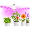 ŽIAROVKA PRE RAST RASTLÍN, PESTOVATEĽSKÁ LAMPA, 24W LED, E27, A60, SKLADACIA