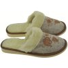 Dámske Hrejivé Flisové Papuče s Výšivkou Ruží